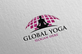 Lotus Flower Logo 34 for Yoga and Spa